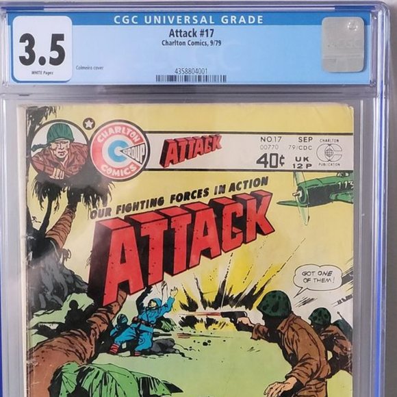 GRADED AND SEALED, RARE, VINTAGE 1979 ATTACK COMIC BOOK, ISSUE #17!!! - Picture 1 of 6